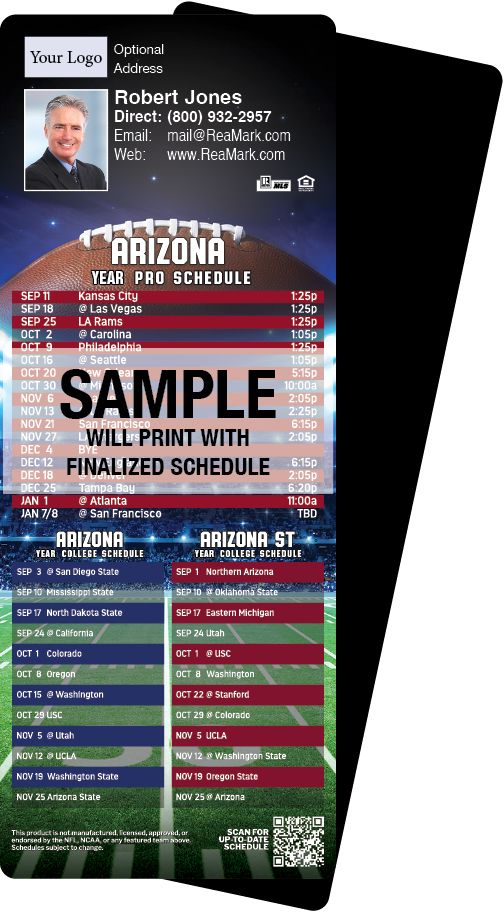 Football Schedules | ReaMark Real Estate Magnets